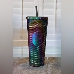 Starbucks Black Bling Oil Slick Cold Cup 24 oz